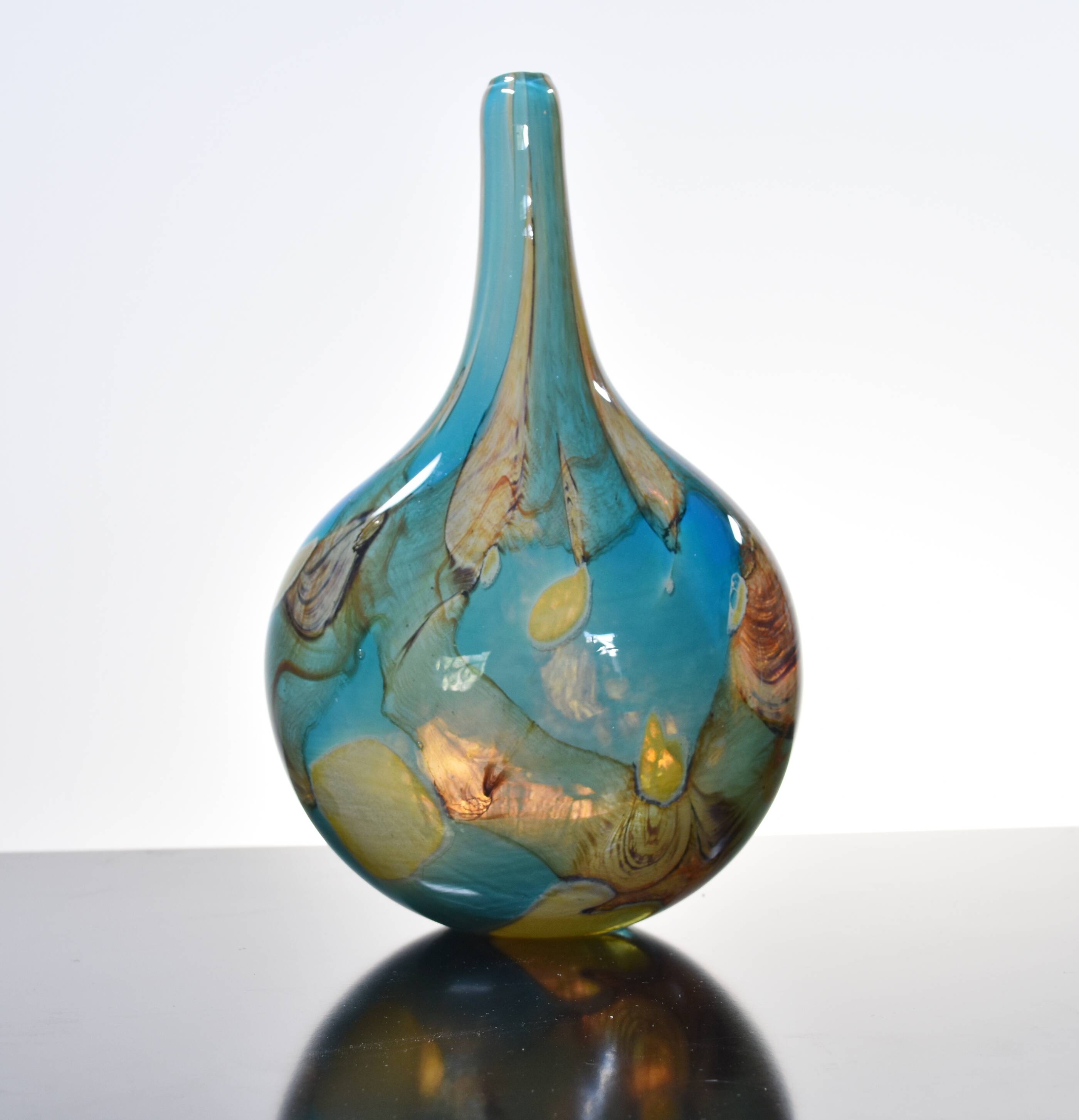 Vase soliflore Mdina sully glass