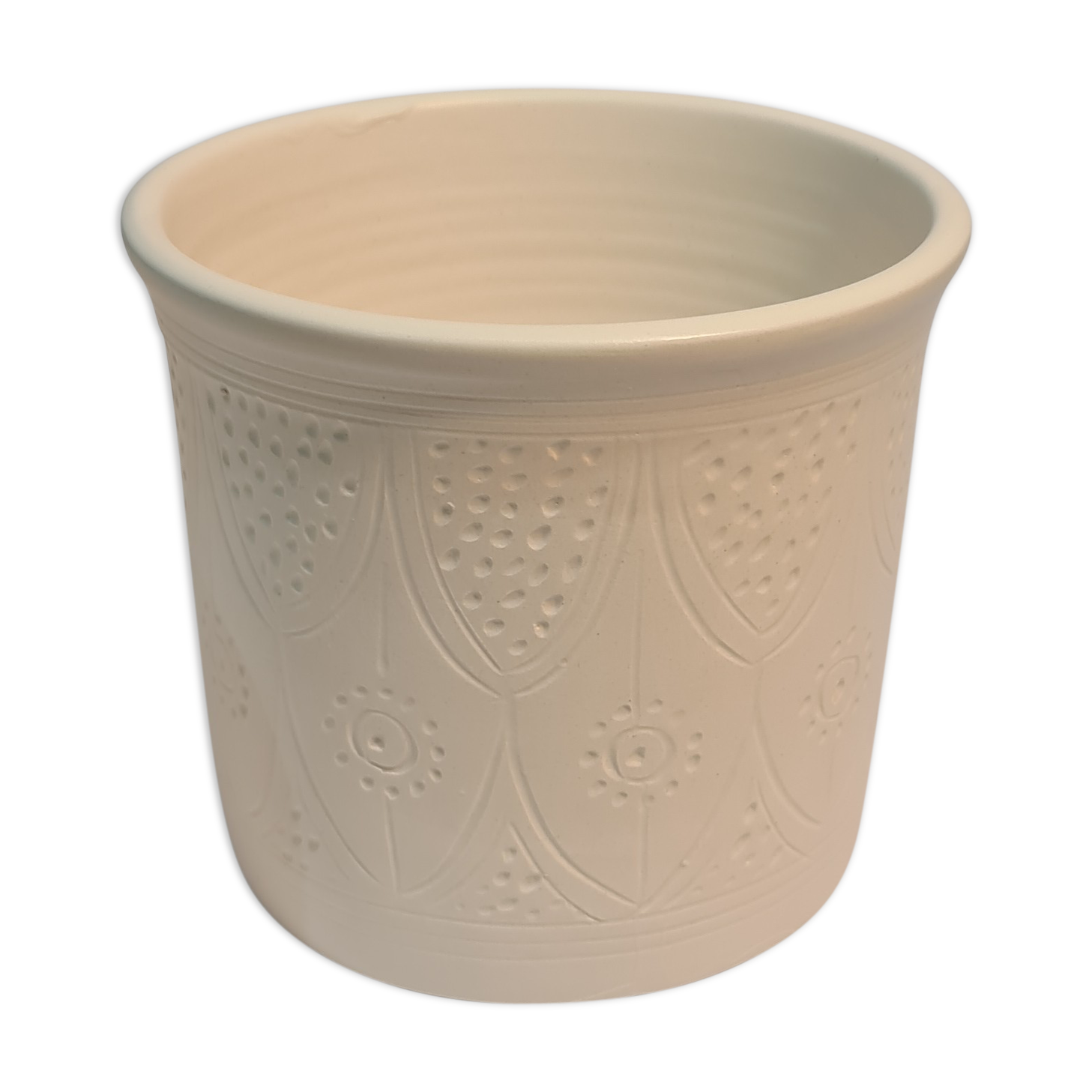Matte white vase