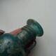 Ancient balsamaire Gallo Roman style iridescent glass paste