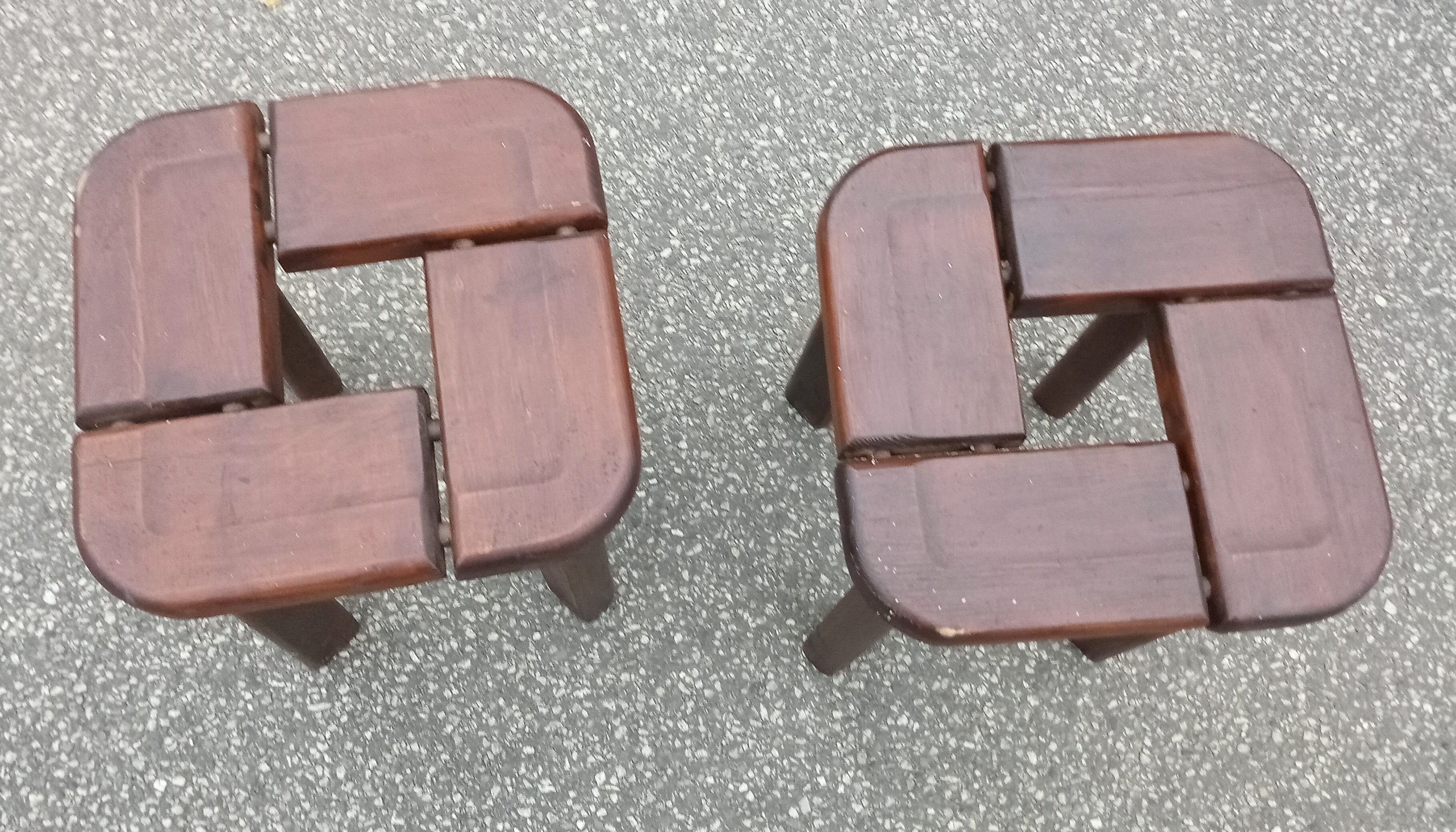 Pair stools by Olof Ottelin for Stockmann, Finnland 1958
