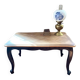 Table basse Régence Louis XV noir et bois
