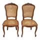 2 caned chairs in Louis XV style