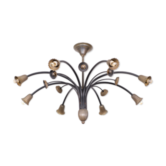 Italian Spider Chandelier 1950s