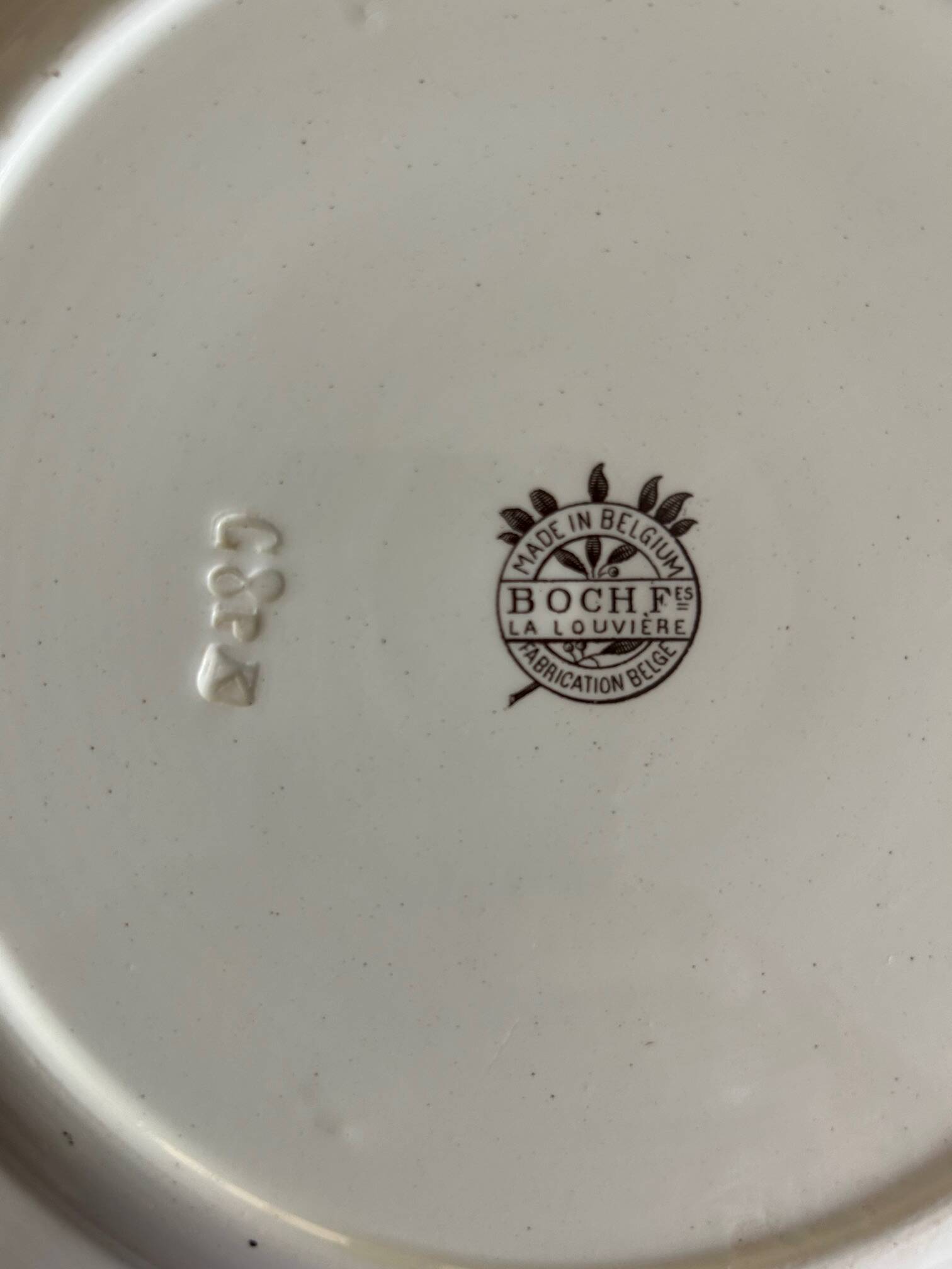 Set of art deco dishes boch fréres la louviére