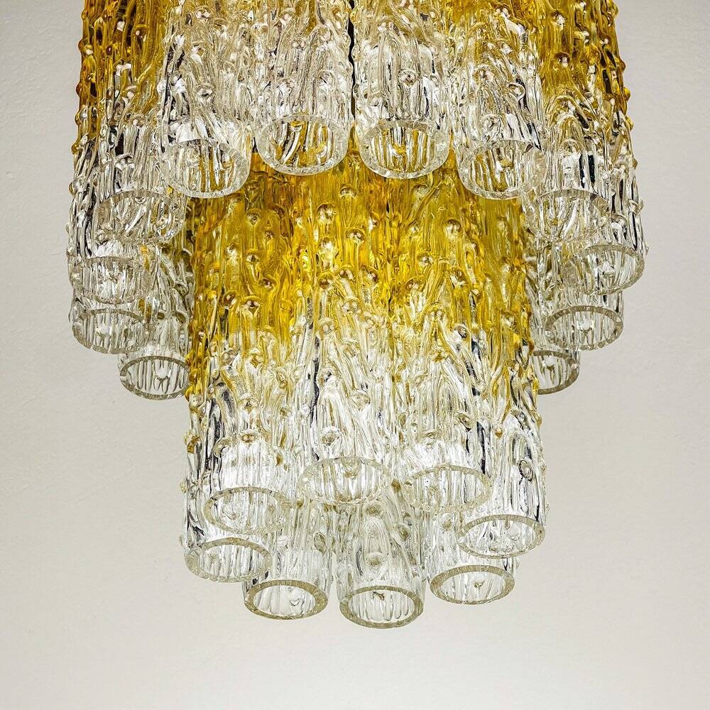 Murano glass chandelier Tronchi by Venini, Italy, 1960s