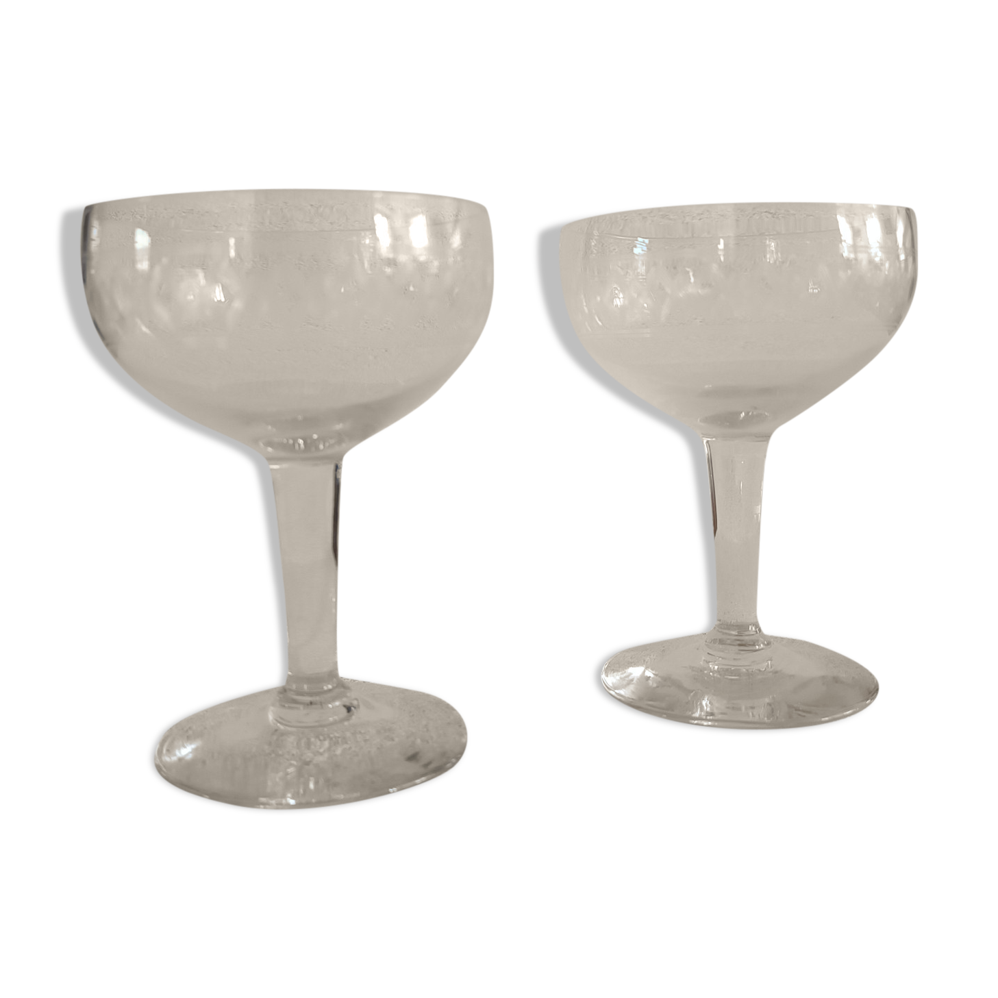 Set of two champagne glasses