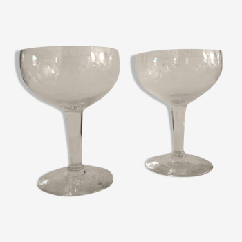 Set of two champagne glasses