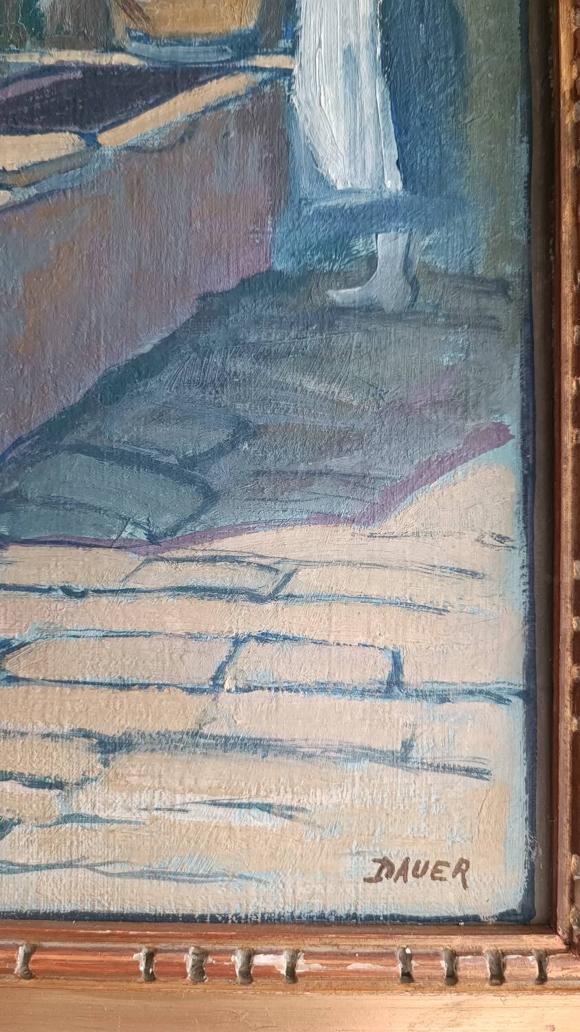 Tableau 1925 La lavandière