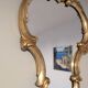 Antique gold baroque mirror 60 x 48cm