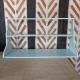 Vintage green wood shelf
