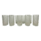Set of 9 bark glass drink glasses by Goebel charlottenhutte, 1970s, Germany