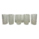 Set of 9 bark glass drink glasses by Goebel charlottenhutte, 1970s, Germany