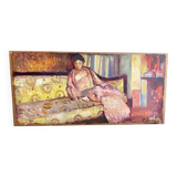 Portrait of a seated woman by Patrice Landauer