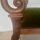Fauteuil velours vert