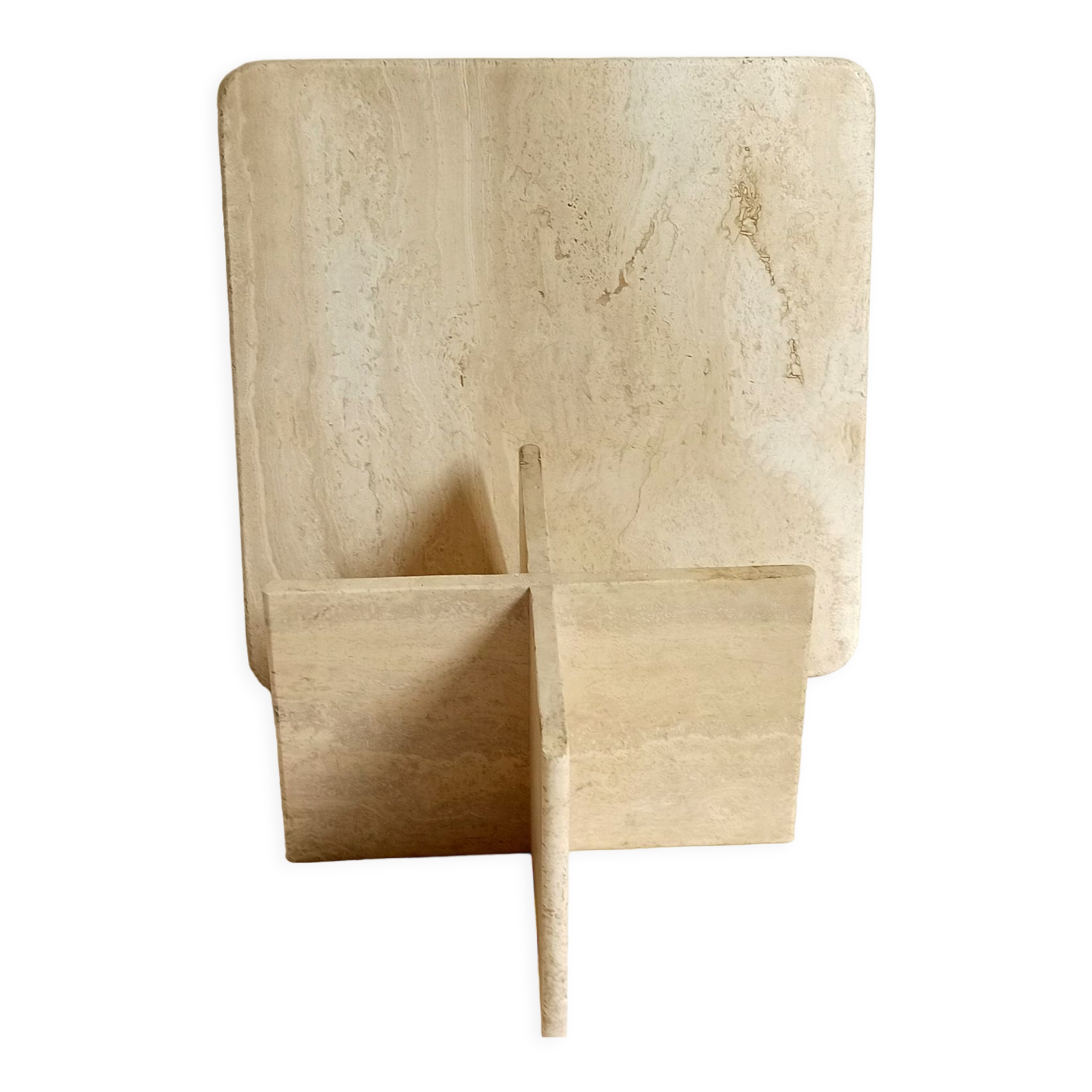 Travertine coffee table 70s