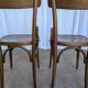 Set of 2 Vintage Wooden Dining Chair: Mid-Century Bistro Style, Yugoslavia