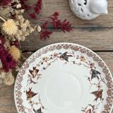 Polychrome iron earth saucer HB et Cie