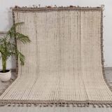 Ivory grey wool rug 150/250cm