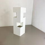 Original Modernist Cubic Pop Art Metal Umbrella Stand, France, 1970s