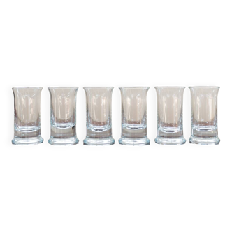 Crystal liqueur glasses, set of 6, 1970