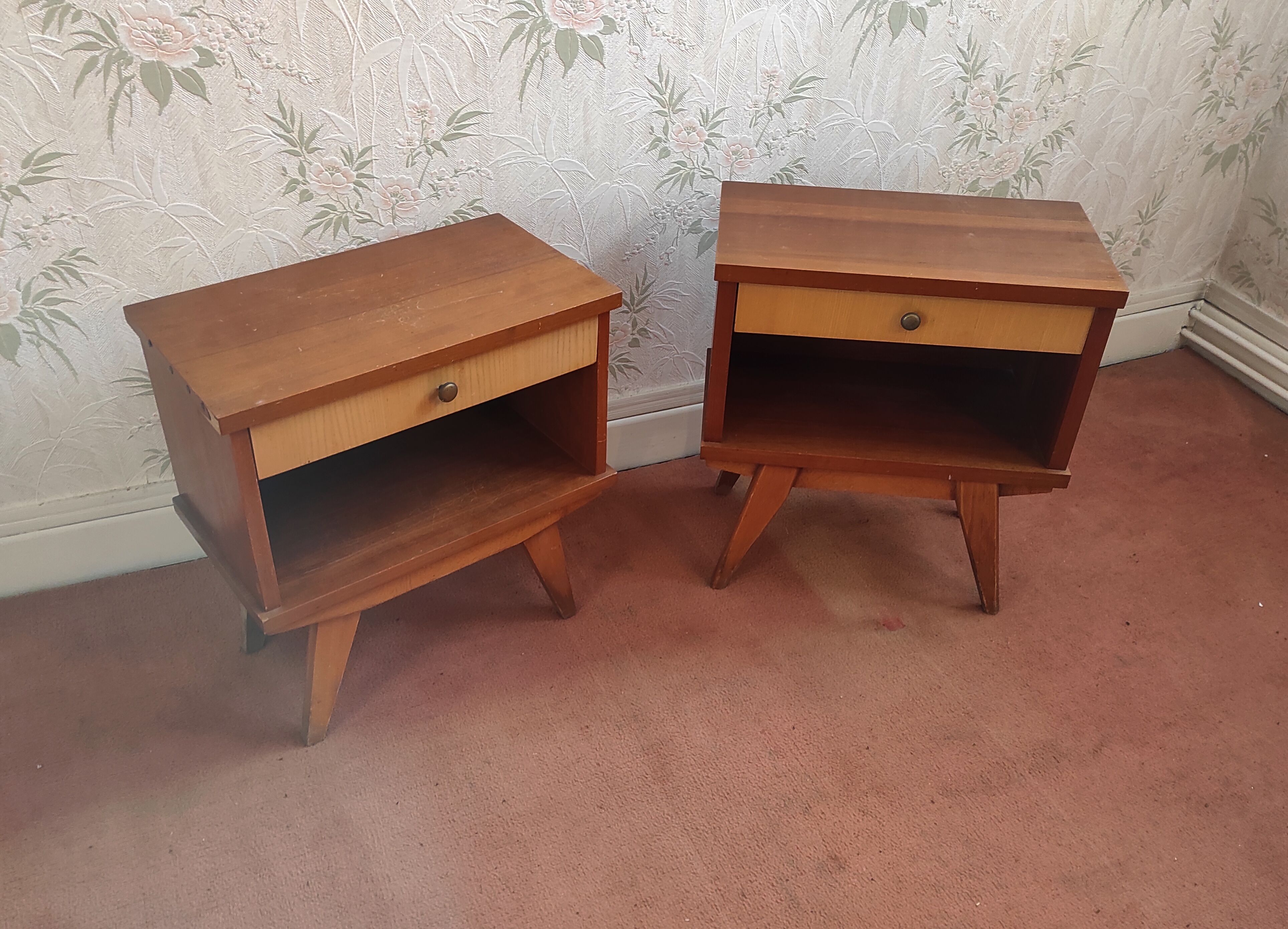 2 Bedside tables Scandinavian style