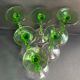 Lot de 6 verres à vin blanc d’Alsace cristal soufflé et taillé XXème