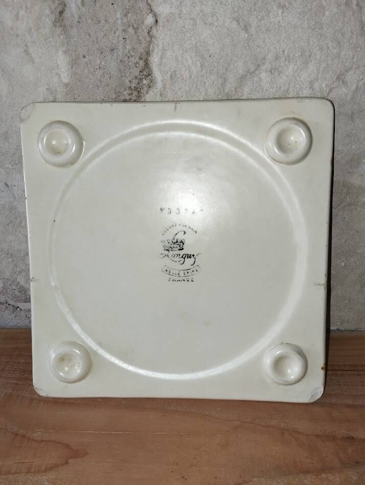 Glazed ceramic trivet Longwy – French manufacture