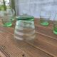 Lot de 6 verres verts