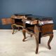 Vintage wooden bedside tables, Italy, 1950s, set of 2