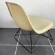 Lounge chair Eames fiber white parchment short back base cat's cradle herman miller vintage 50