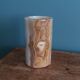 Vase pot for brushes and pencils in marble or onyx.