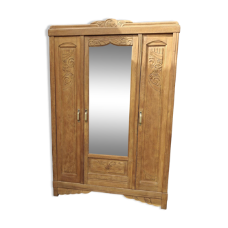 Armoire art déco en chêne
