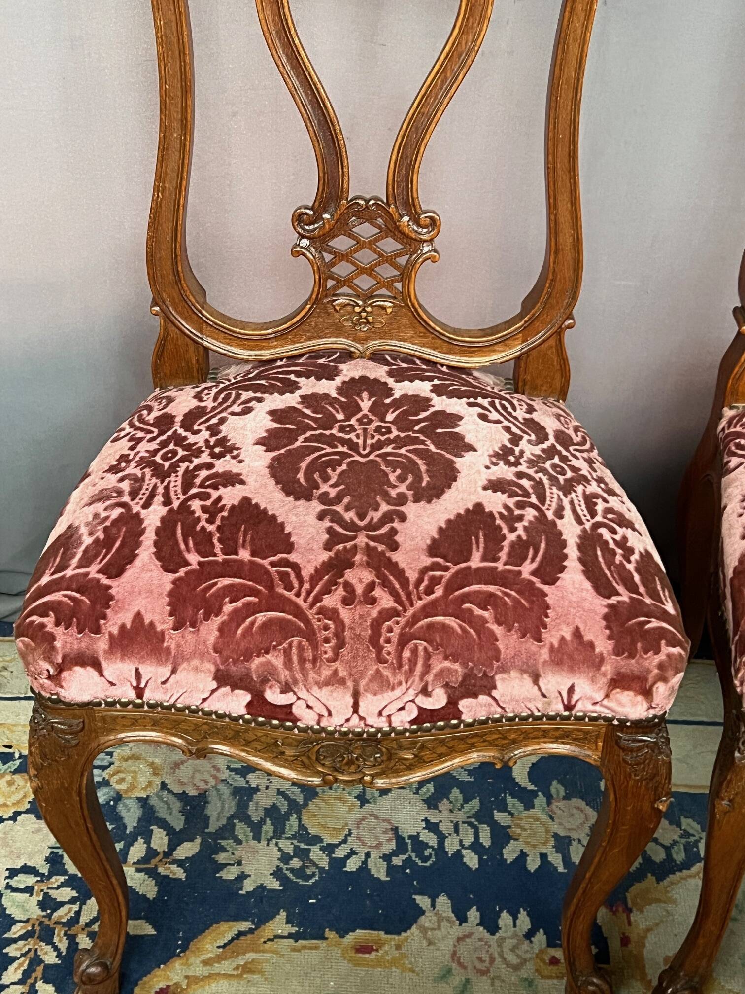 Ensemble de 6 chaises de style Régence.