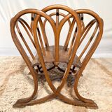 Art Nouveau sheet music or magazine holder, circa 1900, Thonet, turned beech wood