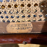 Bistro chair J&J Kohn Austria Art Nouveau canning and bentwood