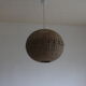Rattan ball pendant light, 1960s