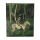 Table oil on canvas "the horse rider"