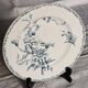 Antique Lunéville ironstone plate, K&G Marguerite pattern, blue and white