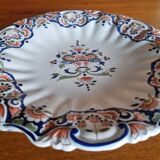 Assiette ancienne en faïence Lisieux décor Vieux Rouen