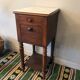 Walnut bedside table