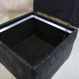 Leather ottoman chest