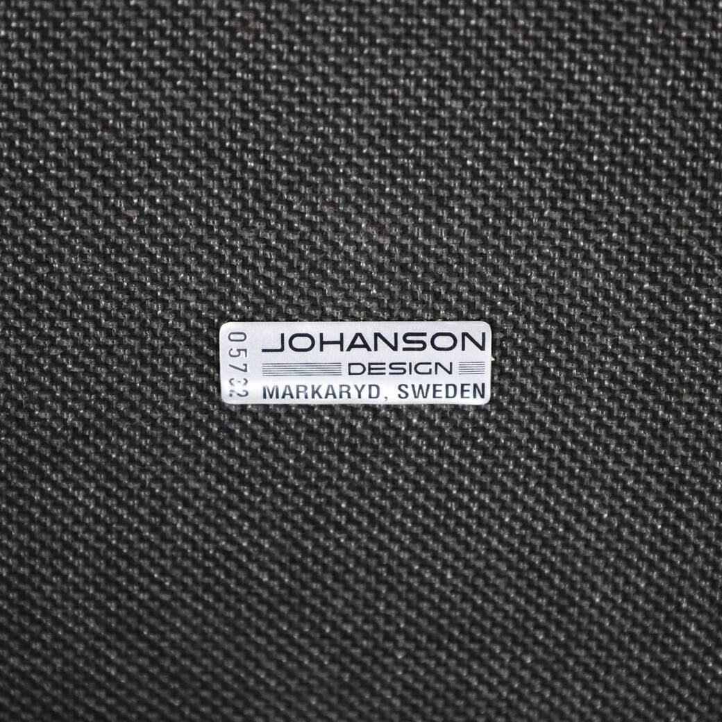 Lounge Chair in Leather and Chrome by Johanson Design Sweden, 1970s