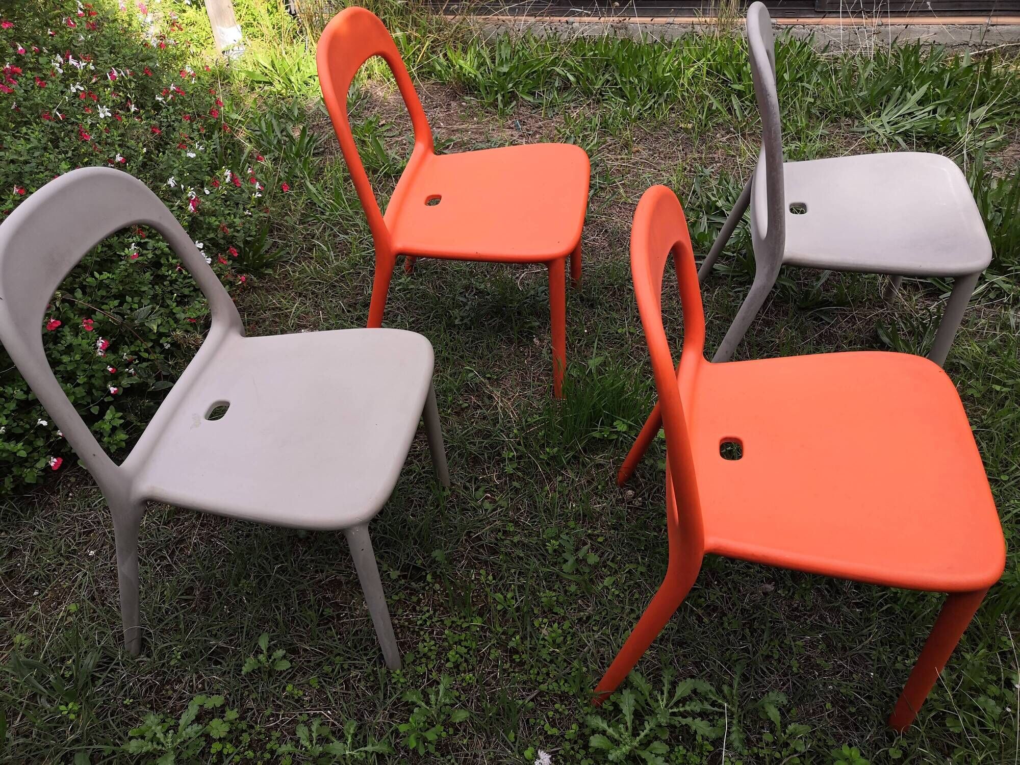 Suite of 4 chairs Vintage gondola design   Carl Öjerstam and Magnus Eleback