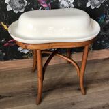 Ancien bidet bois courbé Longchamp