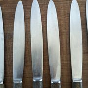 Ensemble de 12 couteaux manches en corne