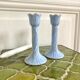 Paire de bougeoirs tulipe