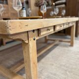 Large farmhouse table with 10 drawers