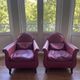 Pair of Lyra armchairs – Renzo Frau for Poltrona Frau – burgundy leather