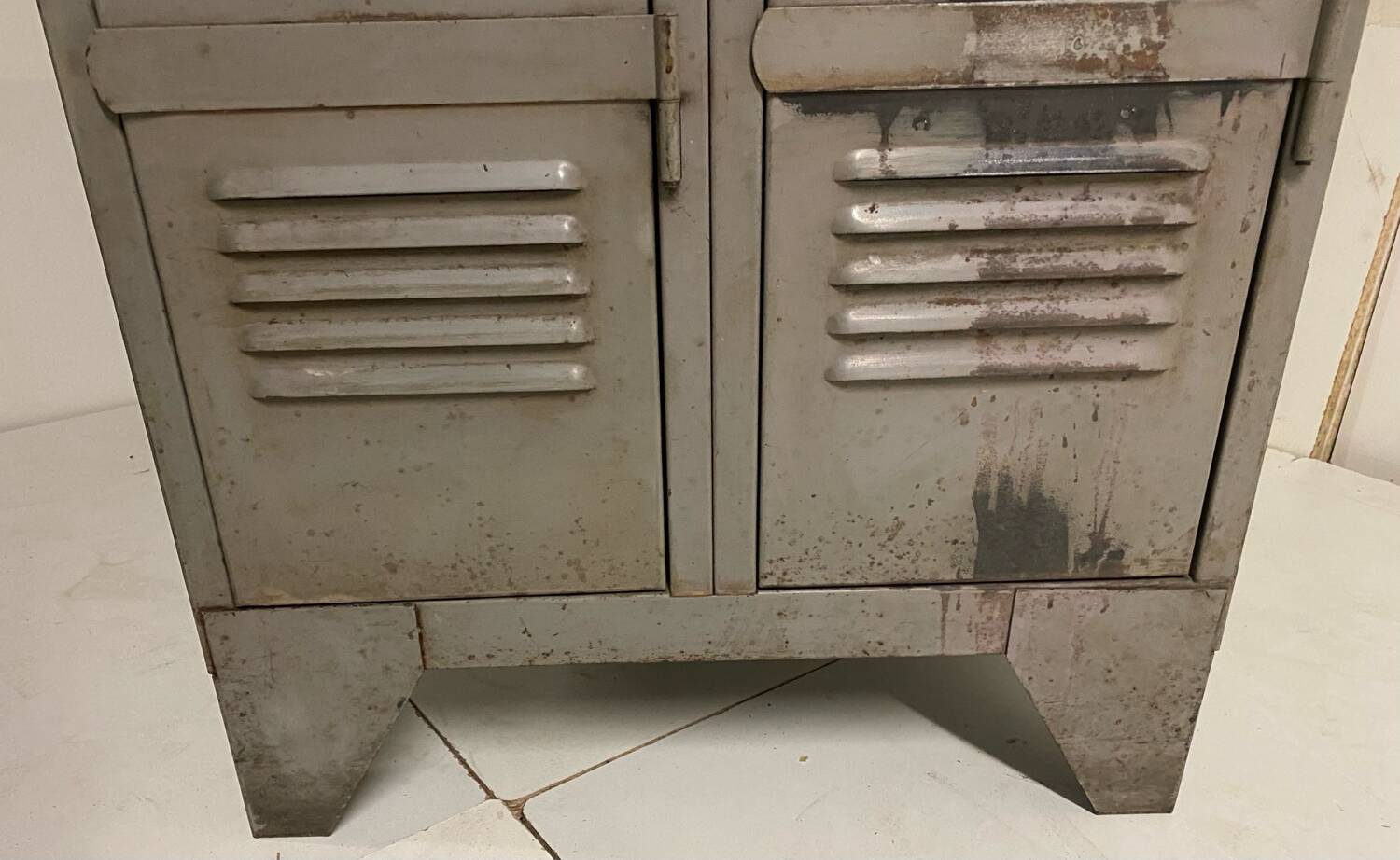 Industrial metal locker room
