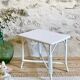 Petite table  rotin blanc